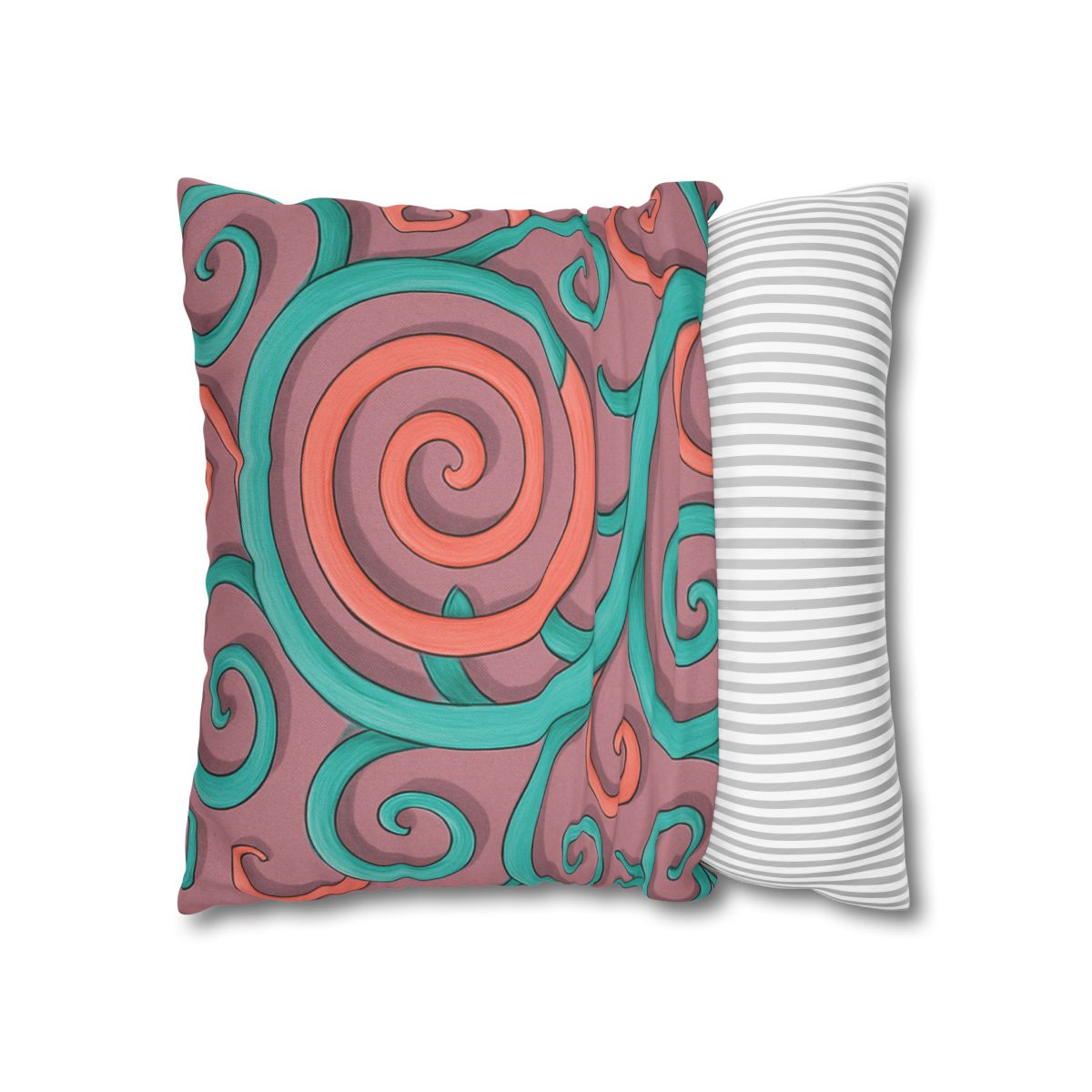 Tendril Spiral Mosaic personalized pillow covers