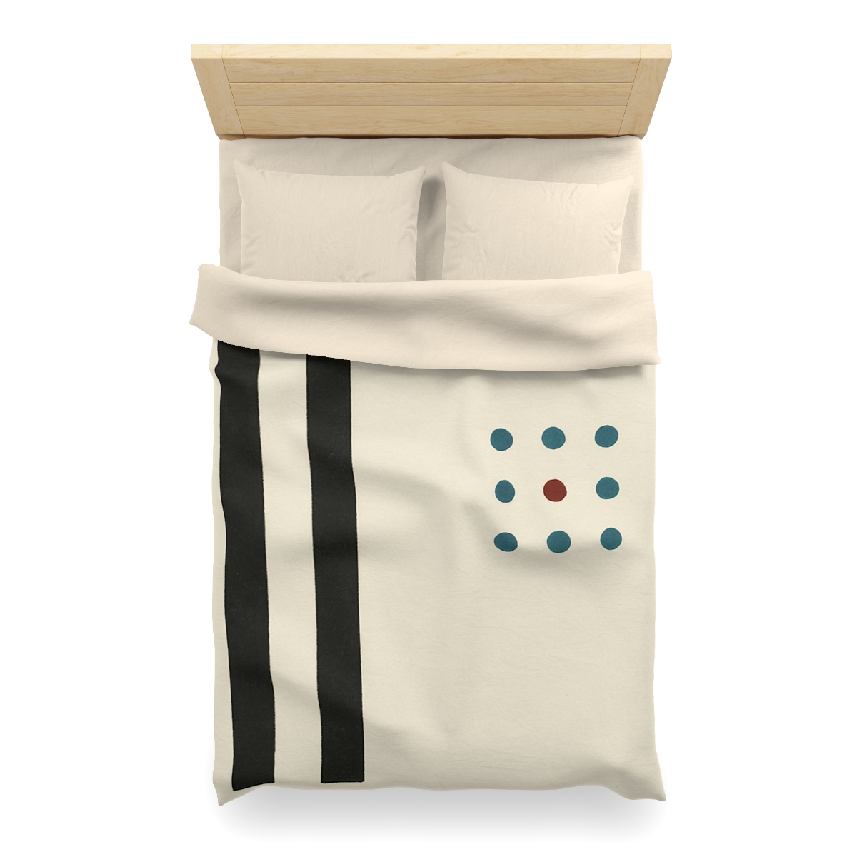 Staggered Duo And Tiny Grid personalized bedding duvets