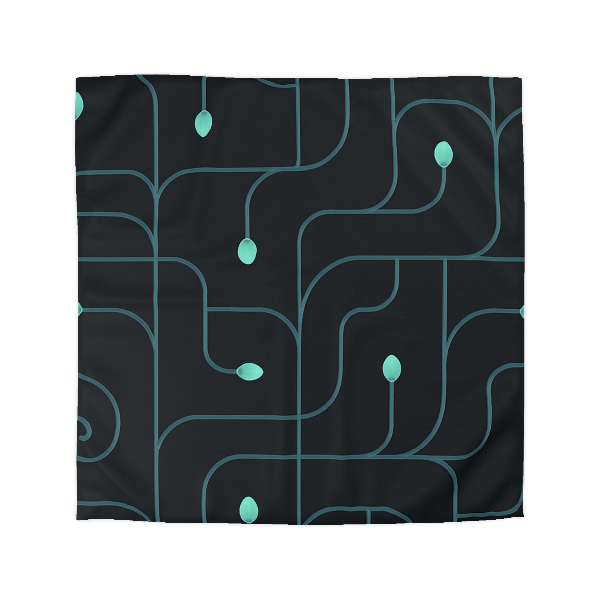 Vine Circuit Lattice designer printed duvets