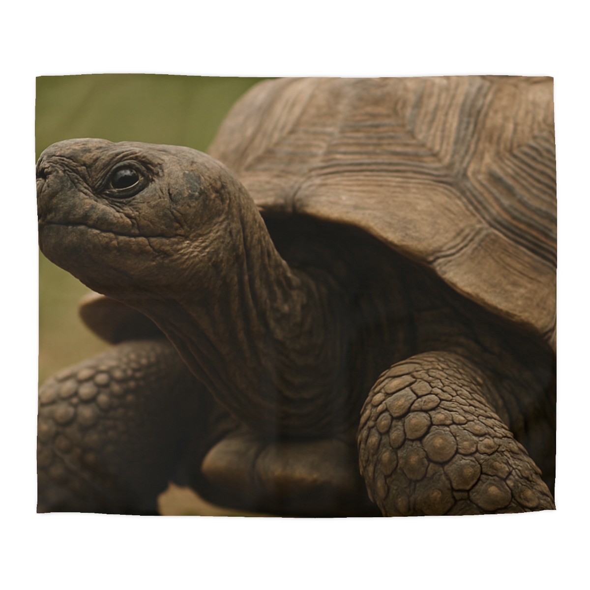 Giant Tortoise Timebound Gaze designer printed duvets
