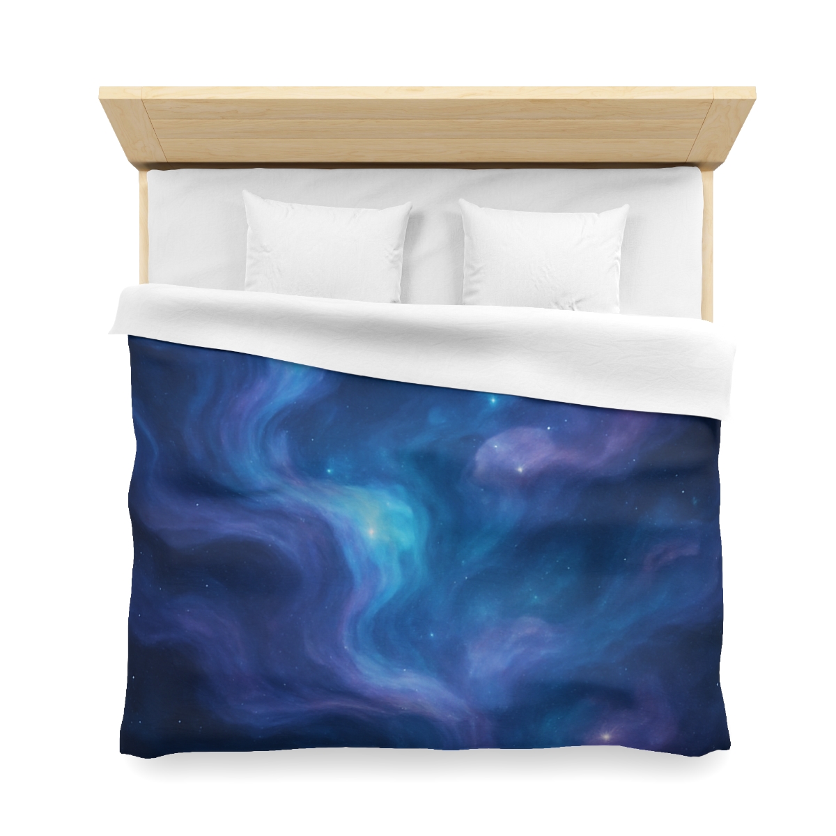 Spectral Nebula Currents personalized bedding duvets