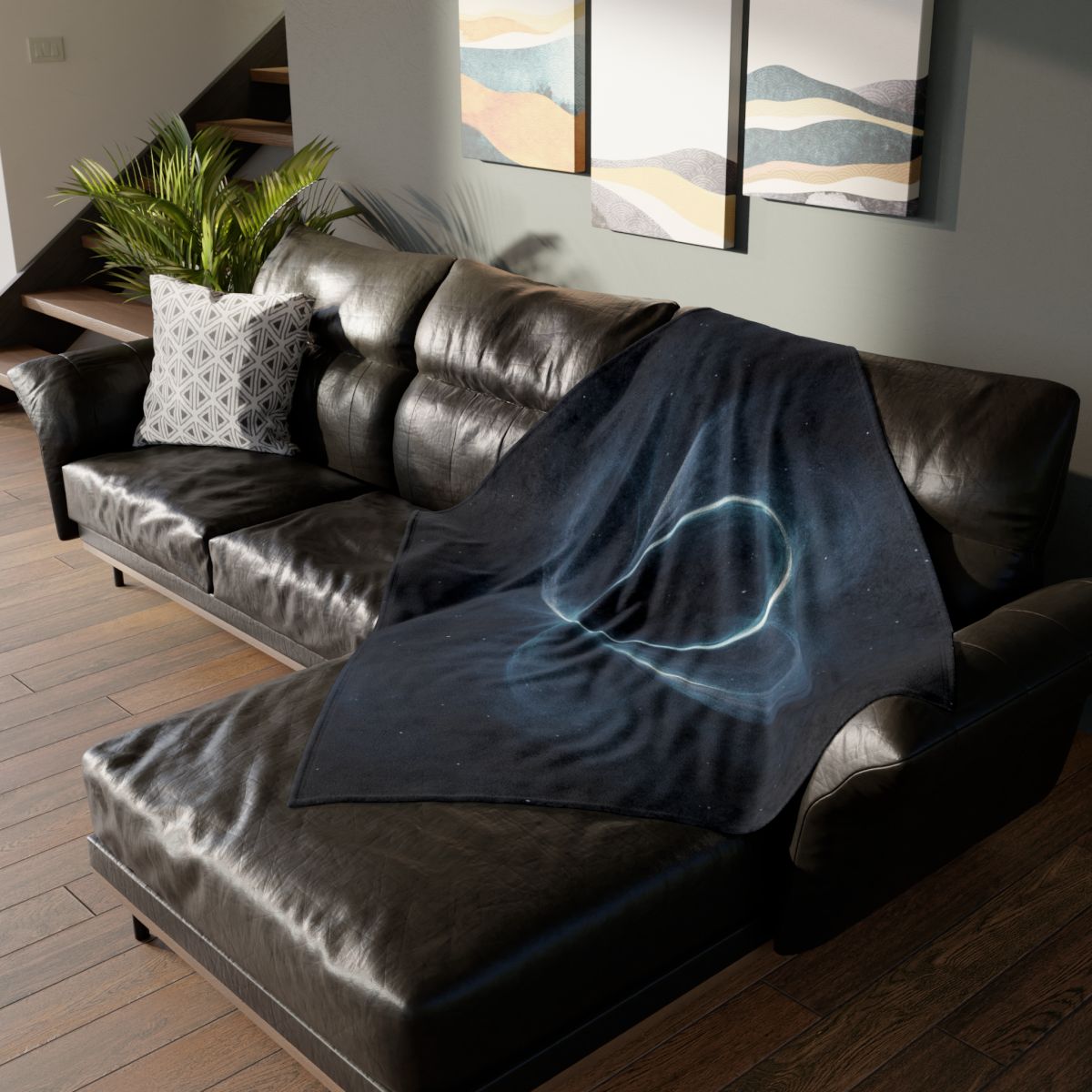 Gravitational Prism Bloom stylish throw blankets