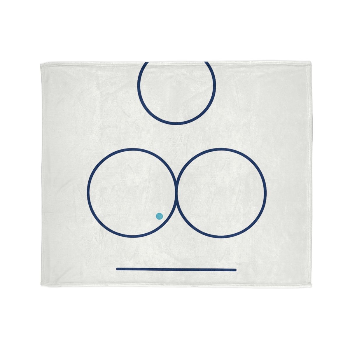 Triad Rings With Shared Tangent personalized cozy blankets