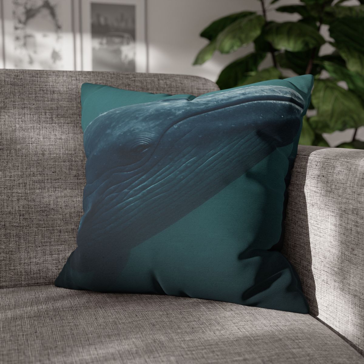Ocean Song Blue Whale personalized pillow covers