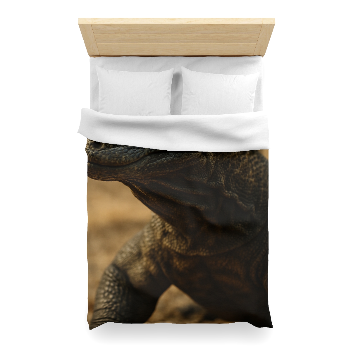 Ancient Sentinel Komodo Dragon designer printed duvets