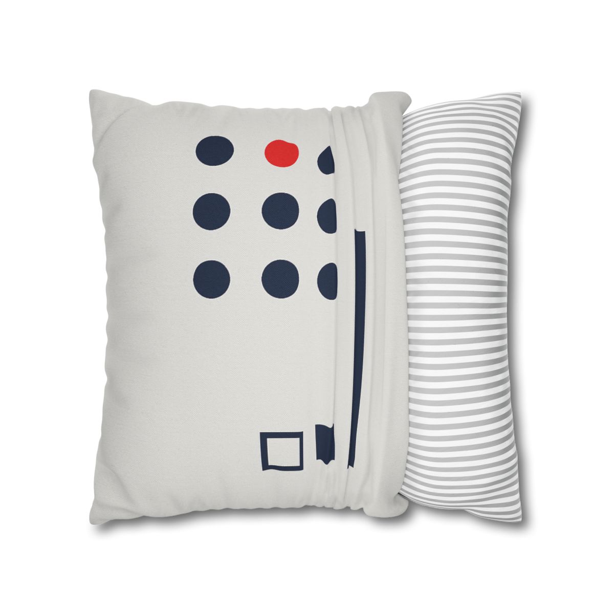 Missing Cell Dot Grid With Long Bar personalized pillow covers