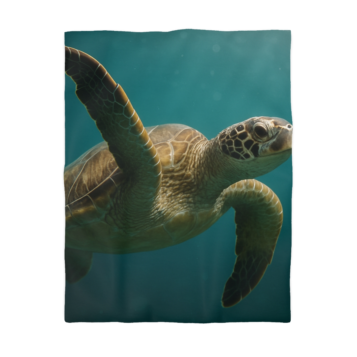 Nebula Glide Green Sea Turtle trendy bedroom duvets