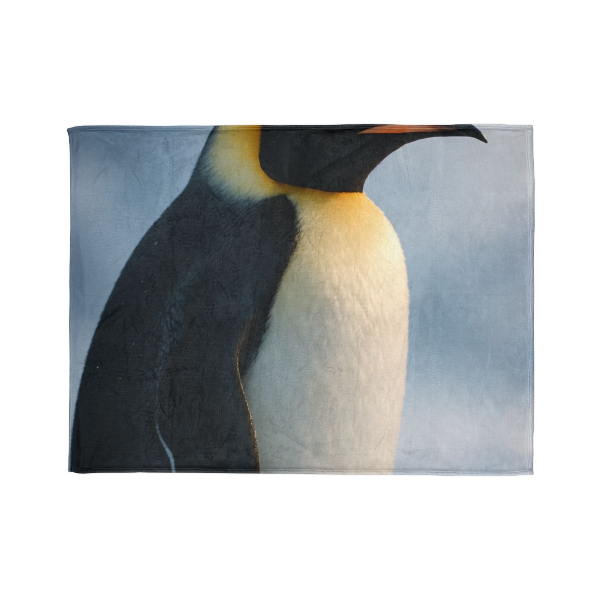 Glacier Gaze Emperor Penguin stylish throw blankets