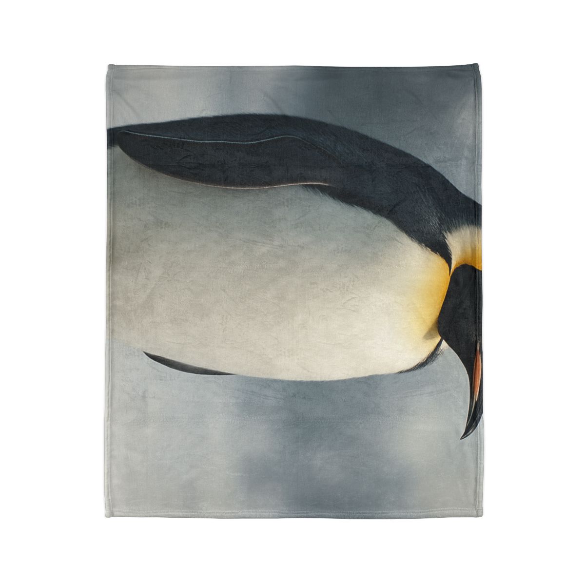 Moonlit Vigil Emperor Penguin personalized cozy blankets