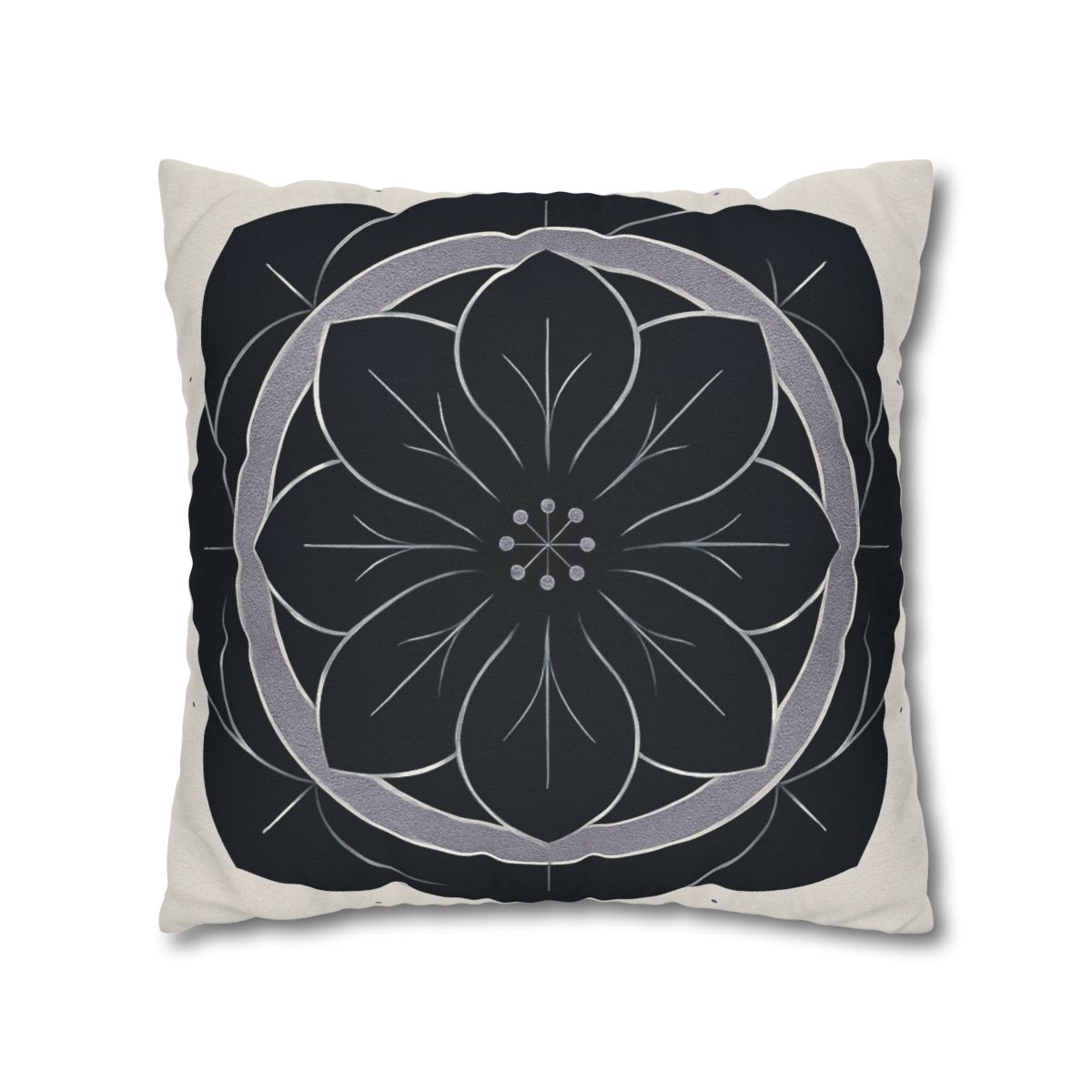 Petal Orbit Rosette personalized pillow covers