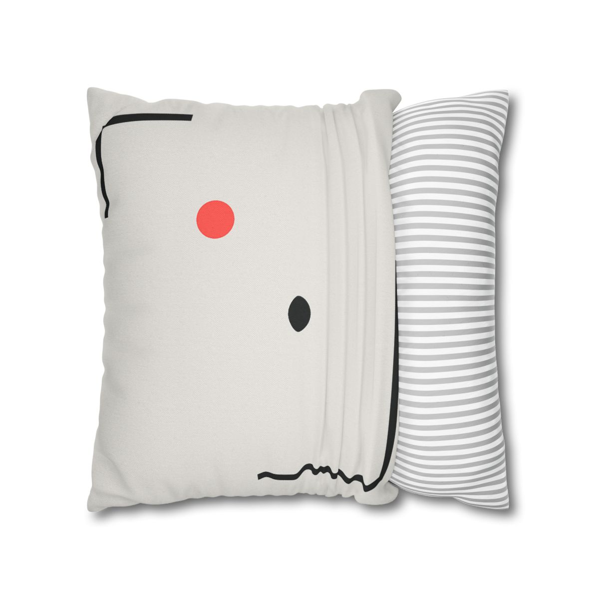 Nested Corner Frames With Two Dots trendy patterned pillow cases