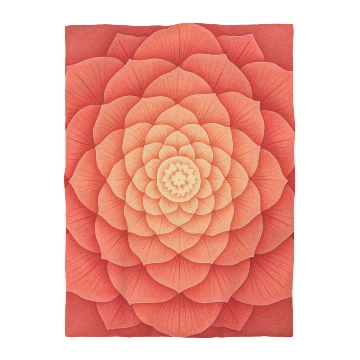 Petal Spiral Mandala designer printed duvets
