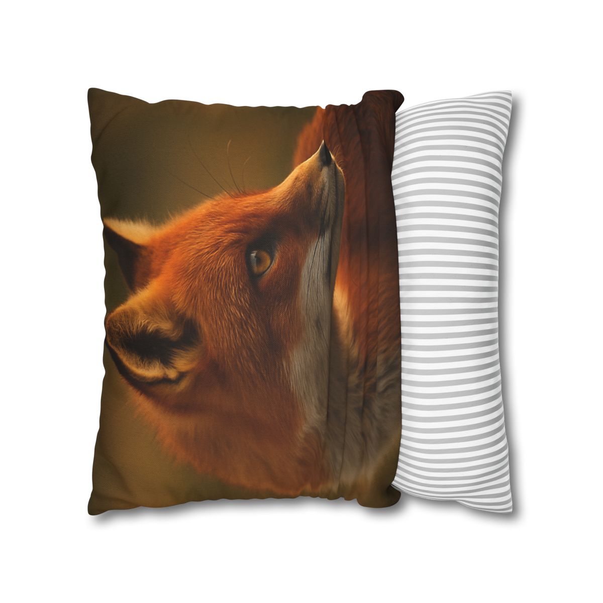 Crimson Whisper Red Fox trendy patterned pillow cases