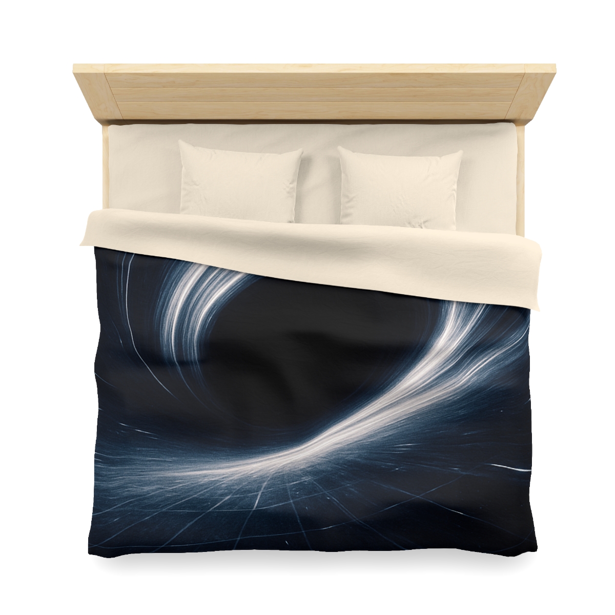 Gravity Well Vortex designer printed duvets