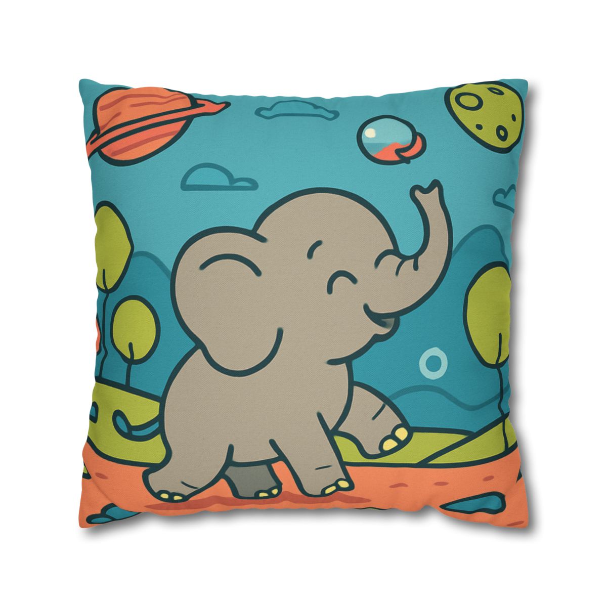 Astro Safari Elephant trendy patterned pillow cases