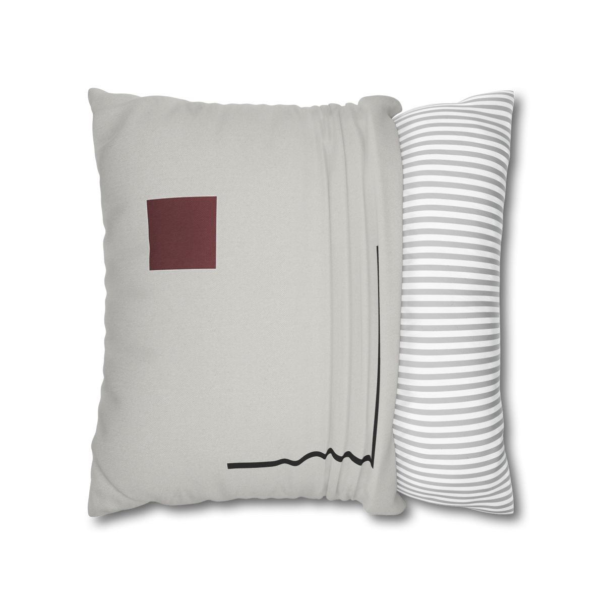 Corner Frame With Floating Square trendy patterned pillow cases