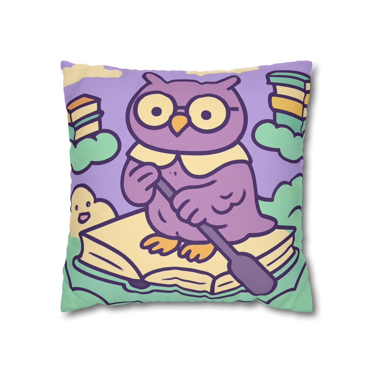 Cloud Library Owl Boat trendy patterned pillow cases