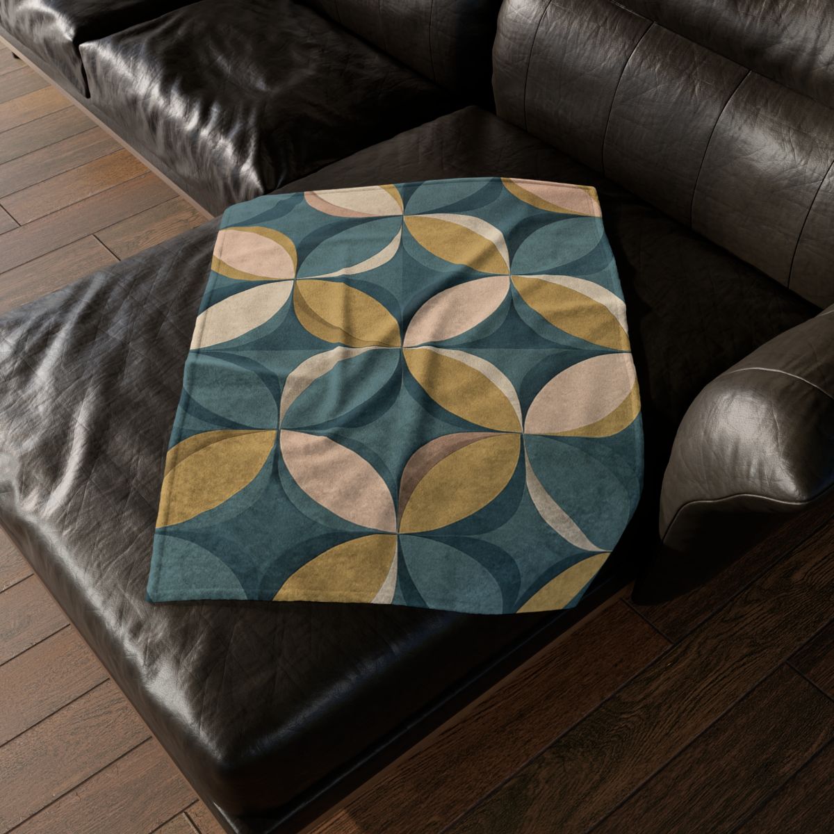 Petal Ripple Grid decorative home blankets