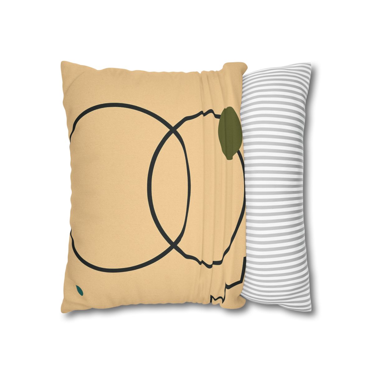 Aligned Rings With Corner Steps stylish decorative pillowcases