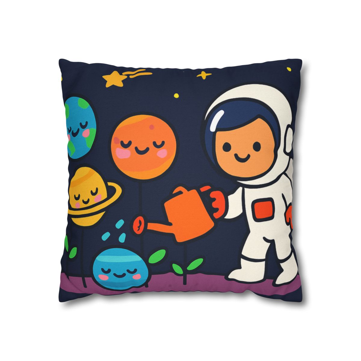 Galaxy Garden Of Friendly Planets comfortable bedding pillow covers