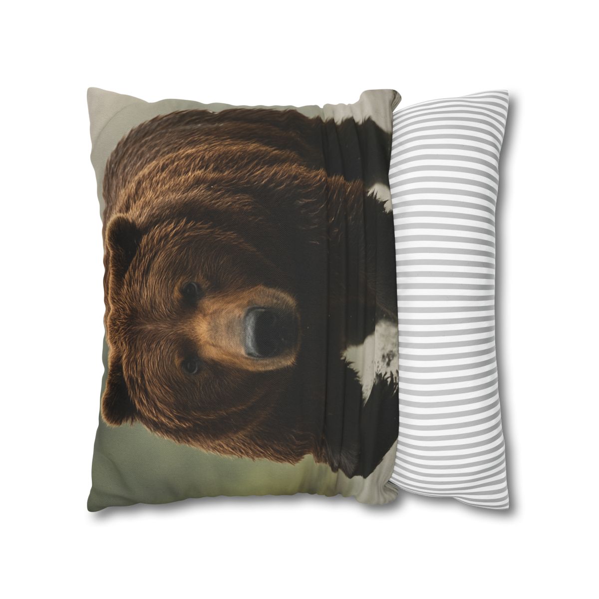 River King Grizzly Bear soft cotton pillow cases