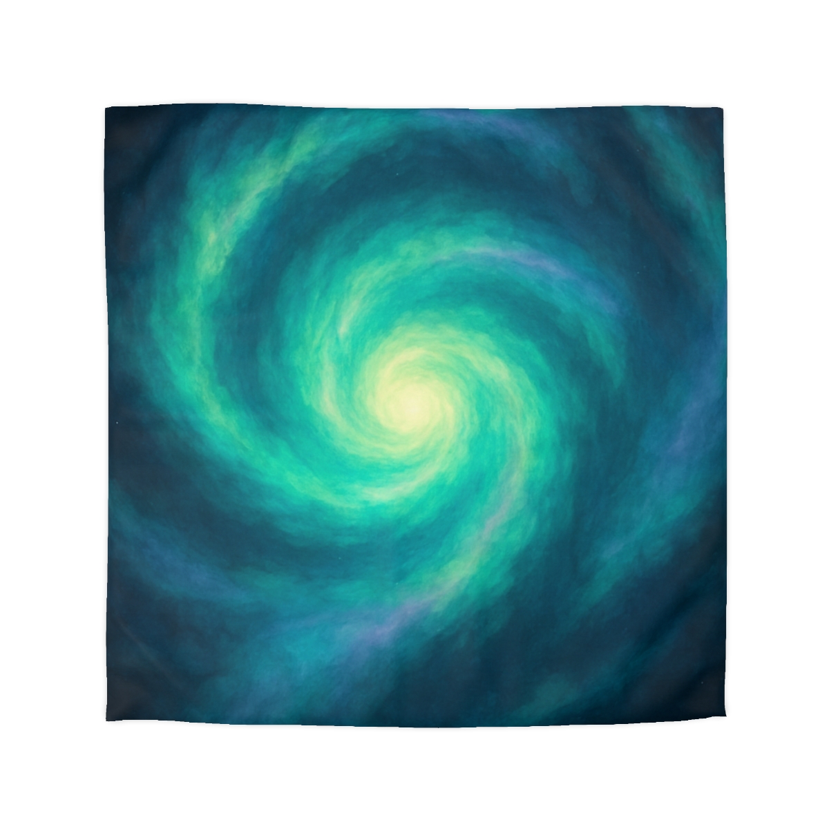 Aurora Halo Spiral designer printed duvets