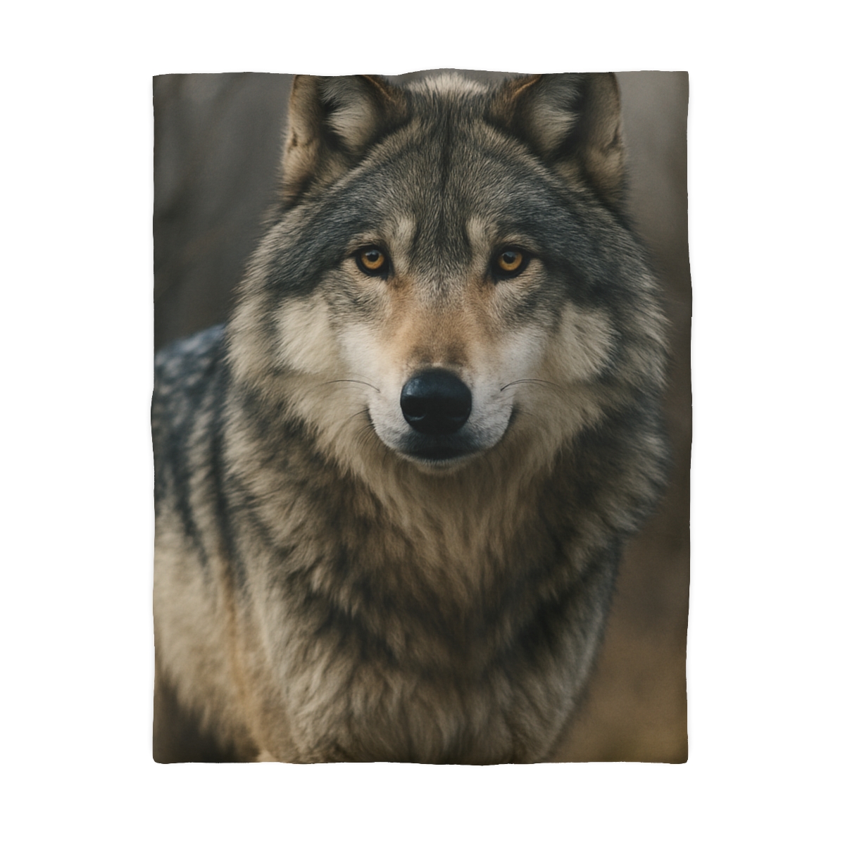 Ember Gaze Gray Wolf custom duvets