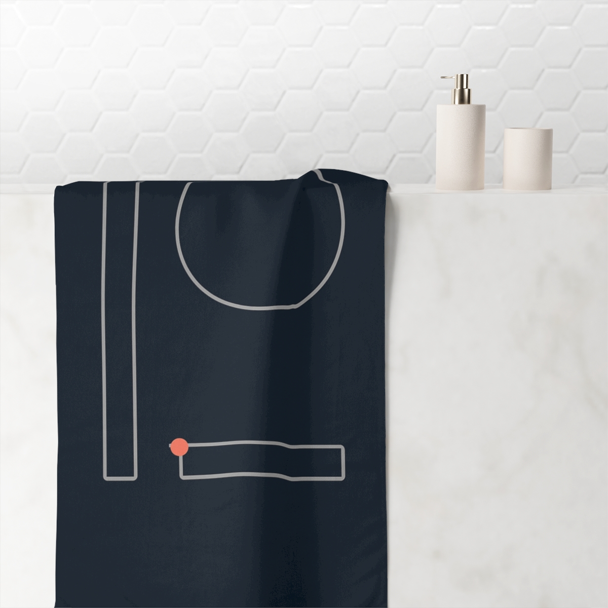Cosmic Column And Resting Ring trendy hand towels