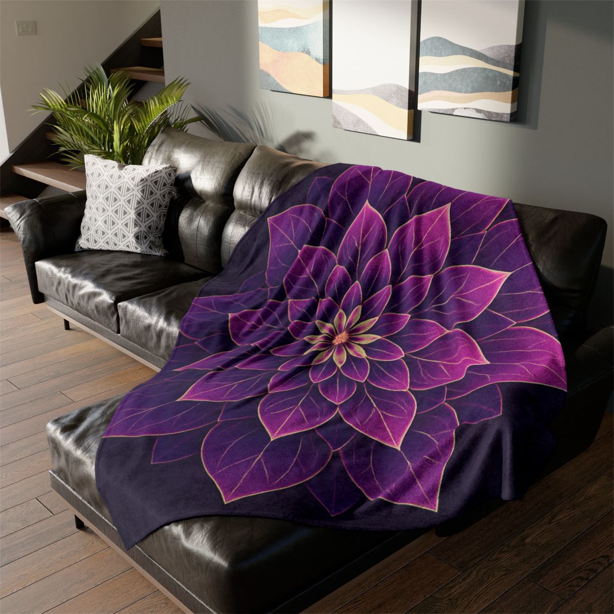 Petal Prism Mandala custom blankets