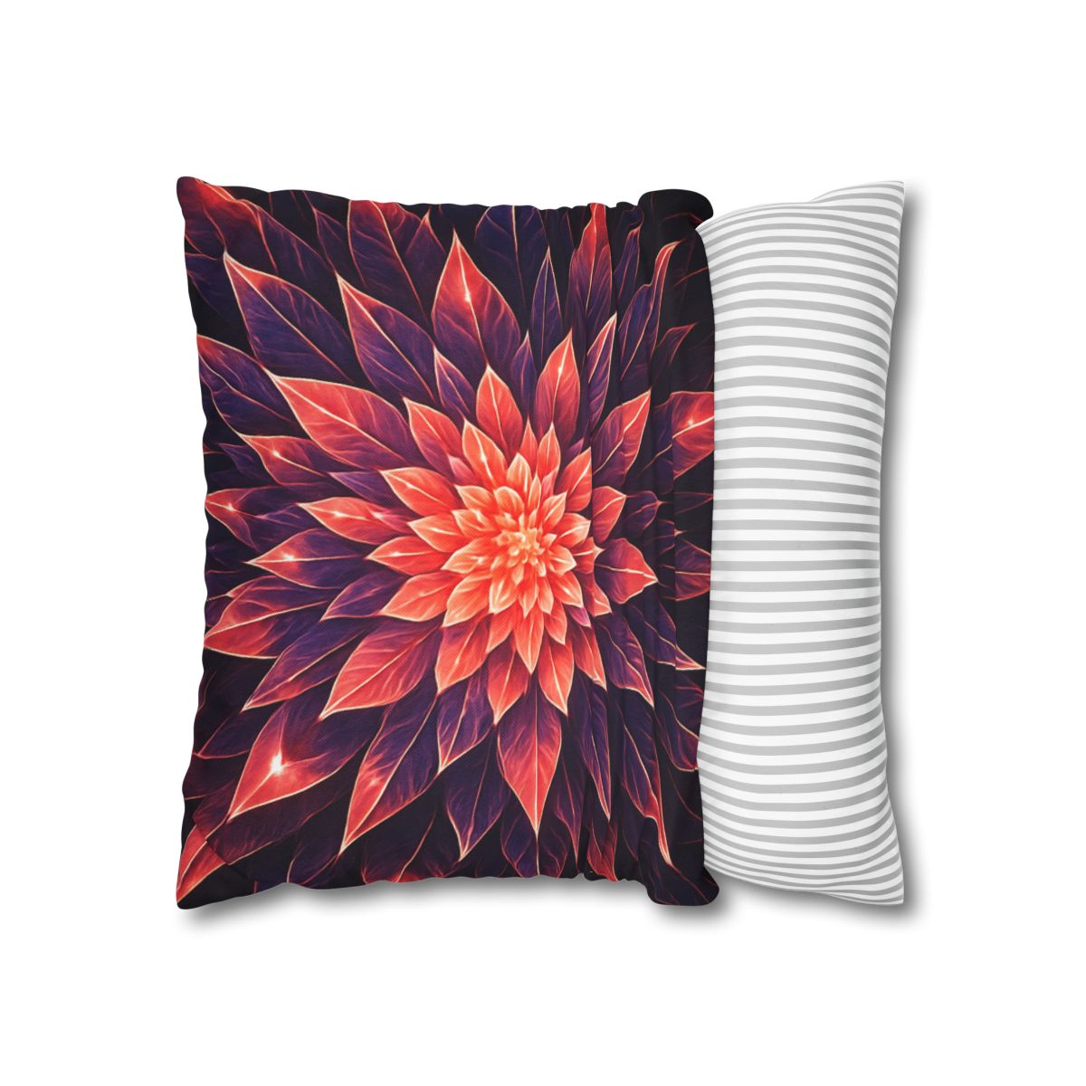 Cosmic Bloom Fractal comfortable bedding pillow covers