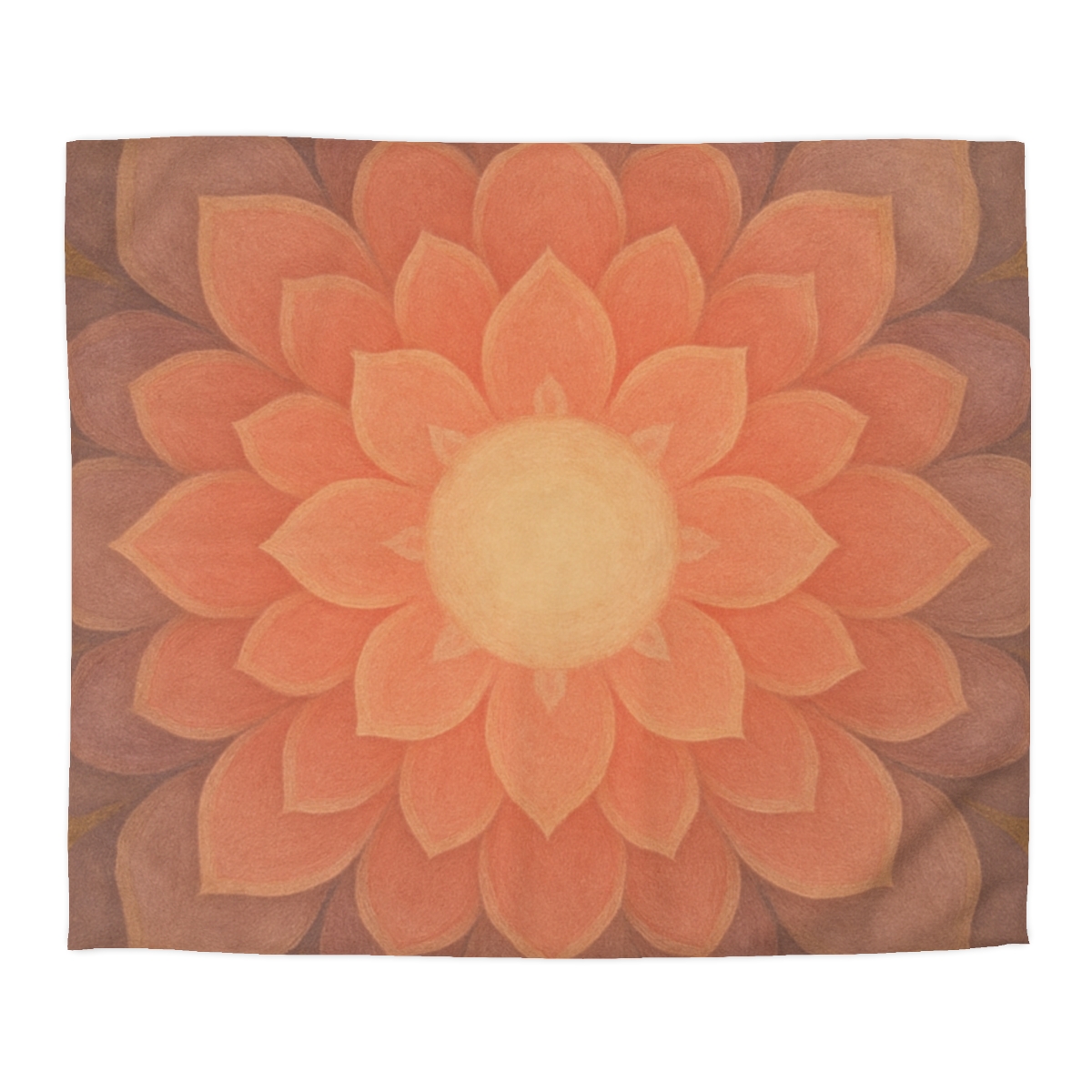 Petal Mandala Overlay trendy bedroom duvets