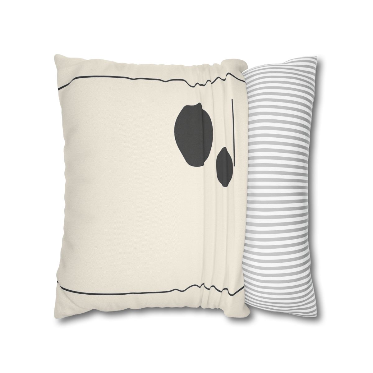 Offset Frame With Twin Disks personalized pillow covers