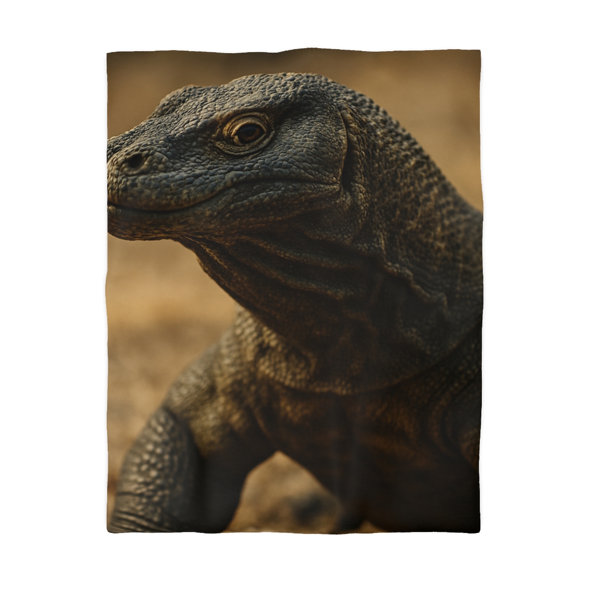 Ancient Sentinel Komodo Dragon designer printed duvets