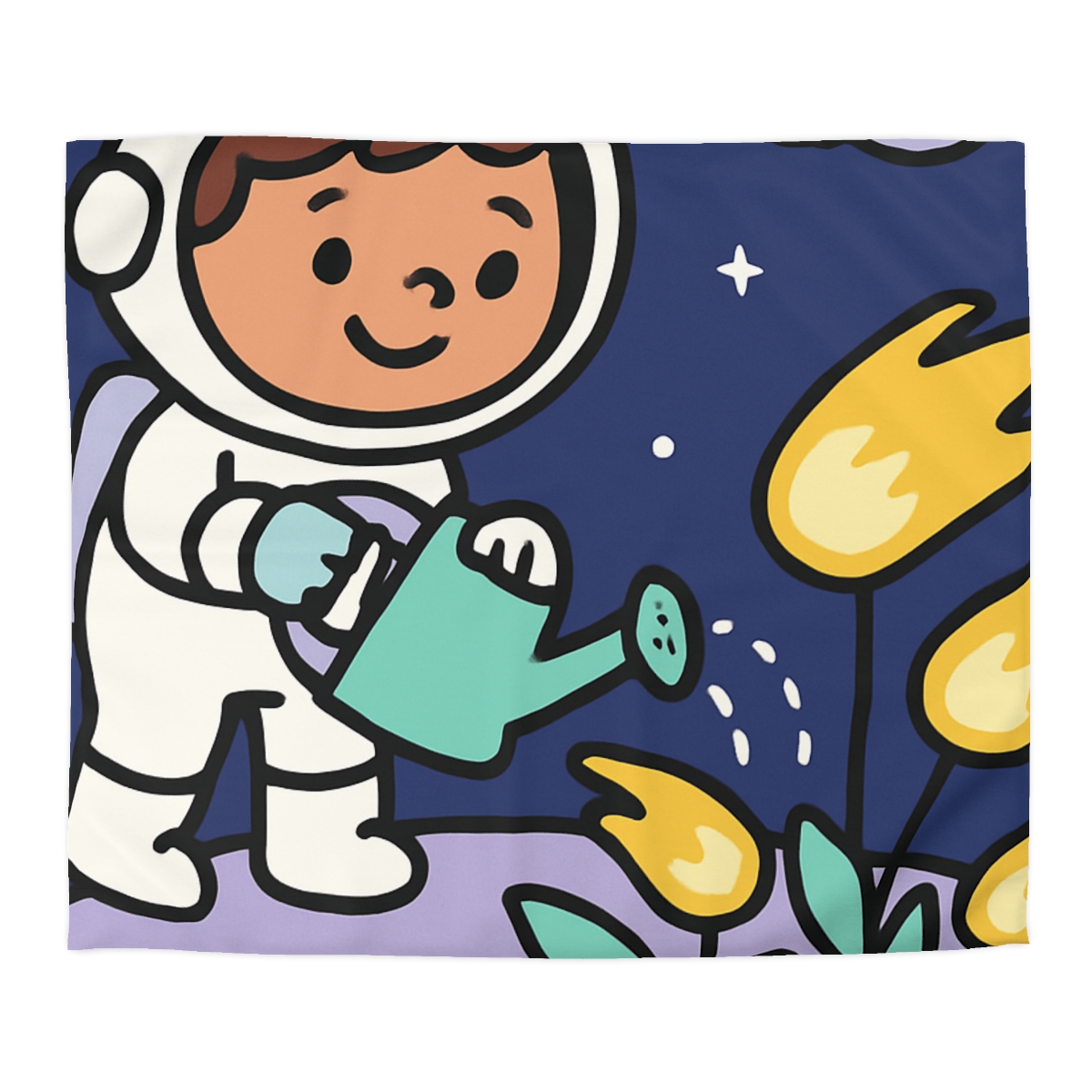 Comet Garden On Moon Meadow trendy bedroom duvets