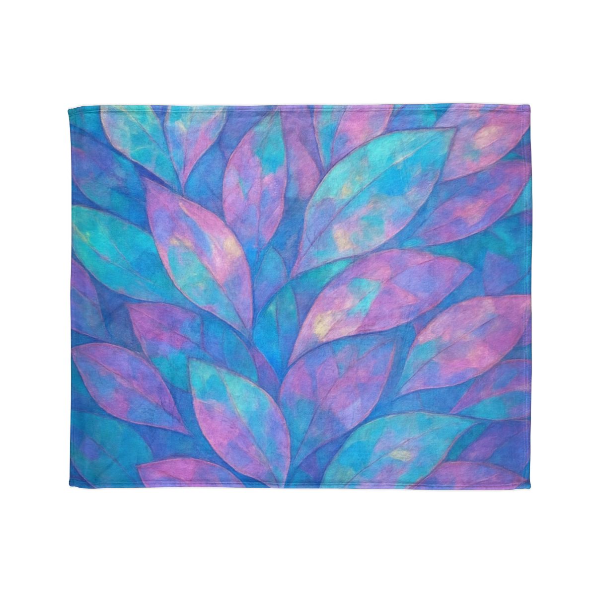 Petal Mosaic Aurora soft fleece blankets