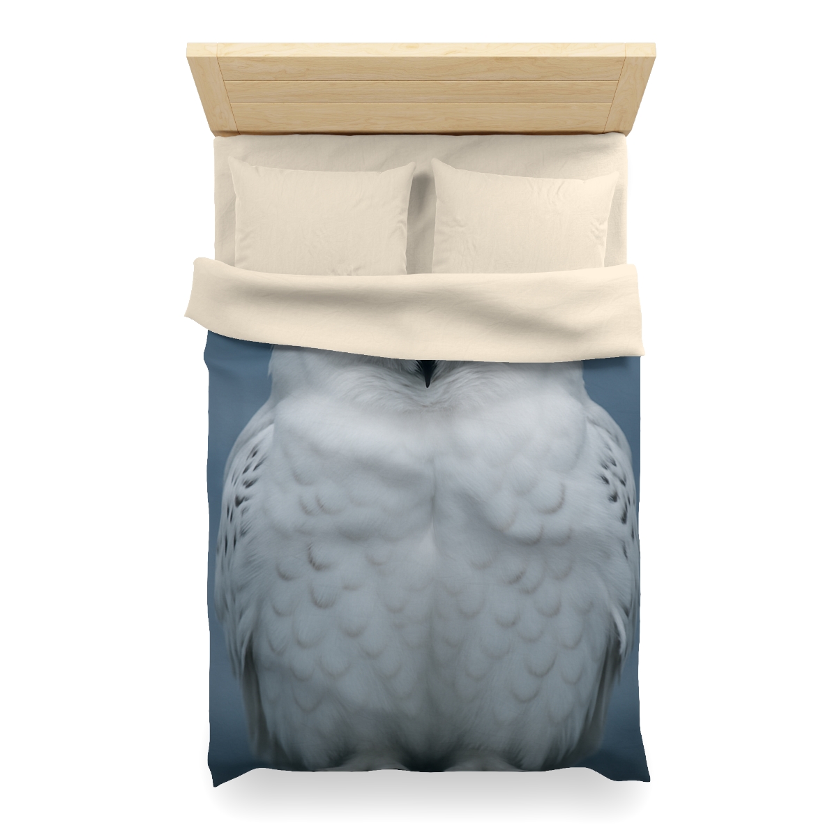 Midnight Watch Snowy Owl designer printed duvets