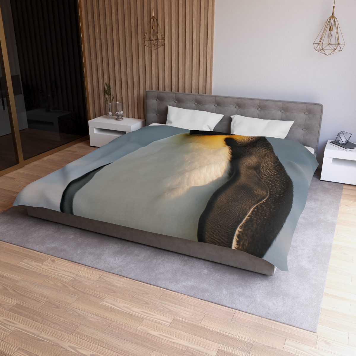 Aurora Drift Emperor Penguin unique patterned duvets