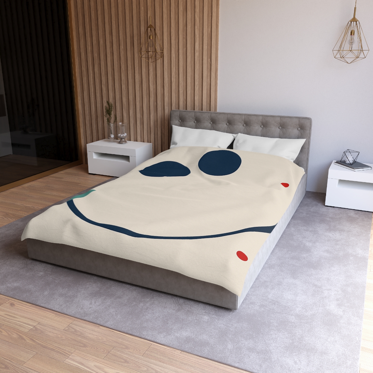 Staggered Arc With Three Points designer printed duvets