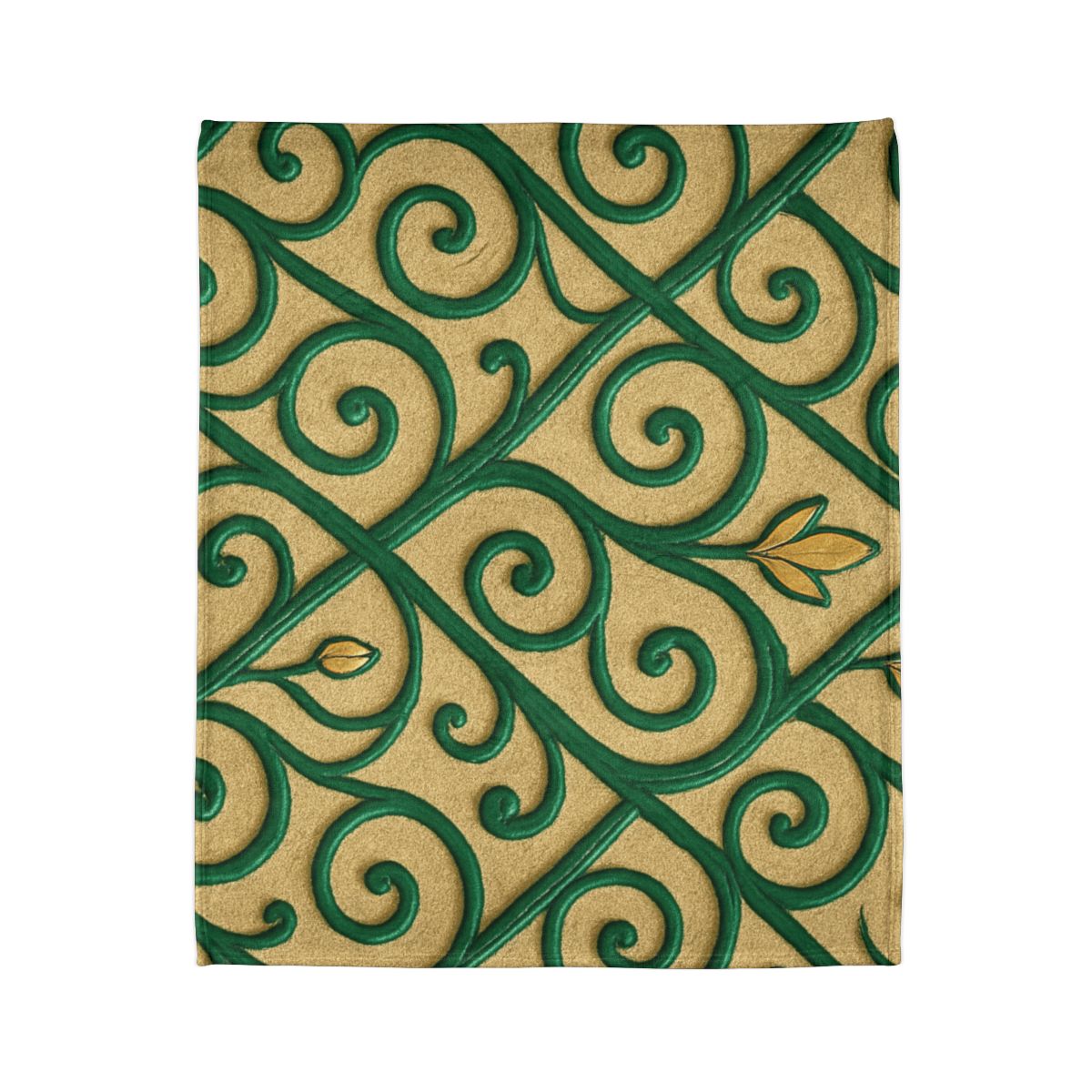 Vine Curl Lattice personalized cozy blankets