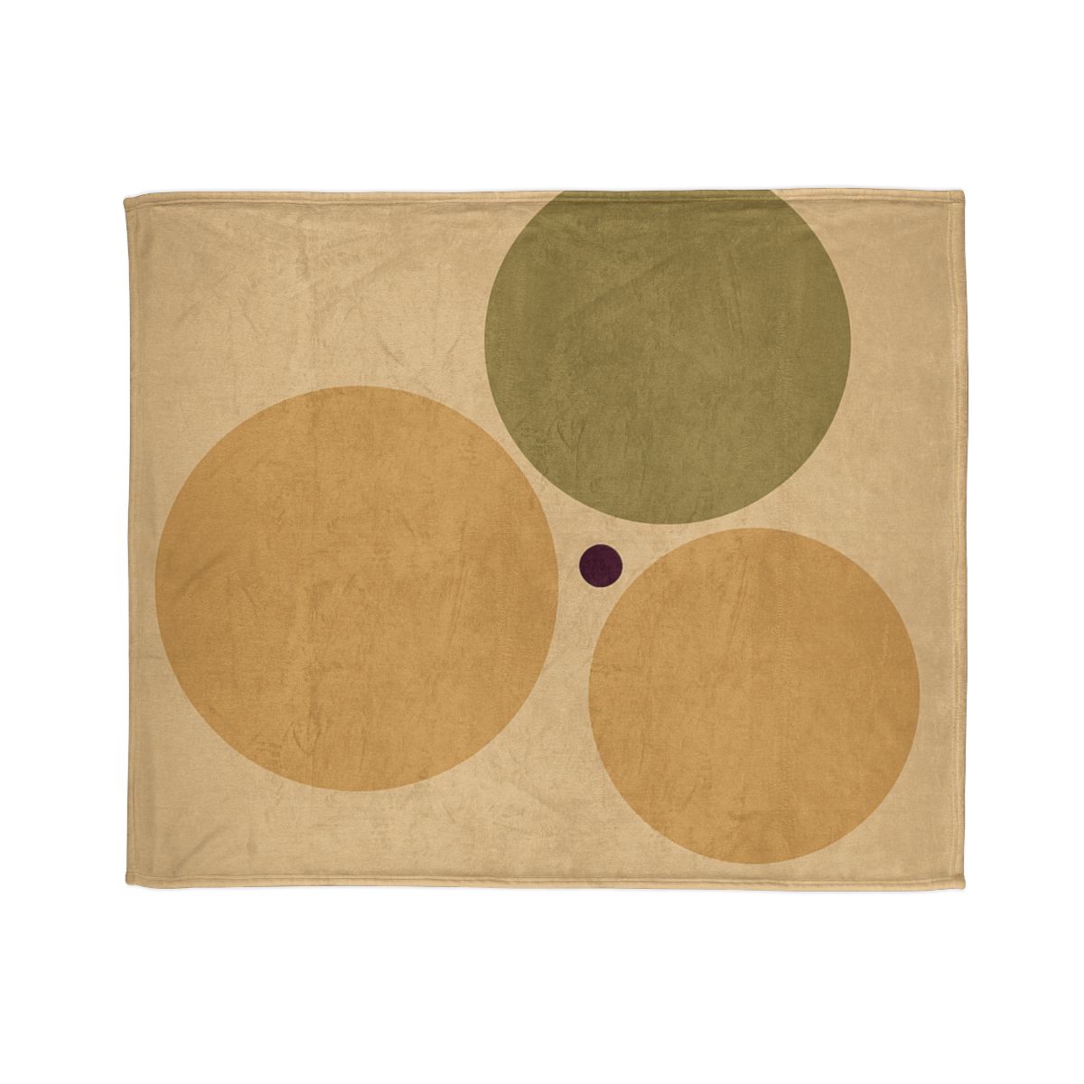 Clustered Three Circles With Quiet Gap decorative home blankets