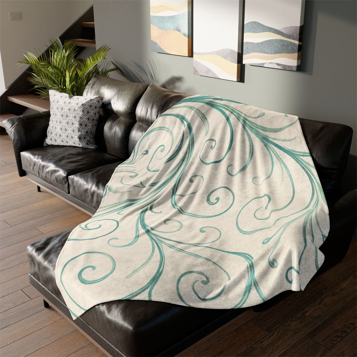 Tendril Wave Filigree warm winter blankets