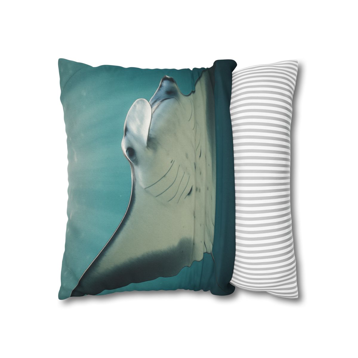 Celestial Glide Reef Manta Ray stylish decorative pillowcases