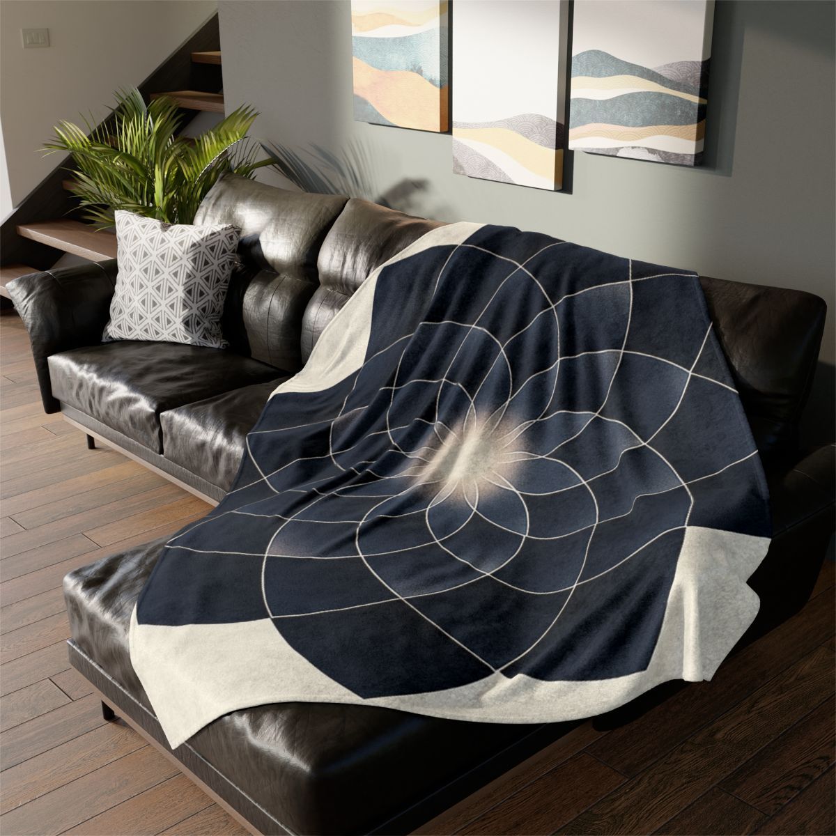 Petal Eclipse Rosette stylish throw blankets