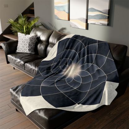 Petal Eclipse Rosette stylish throw blankets