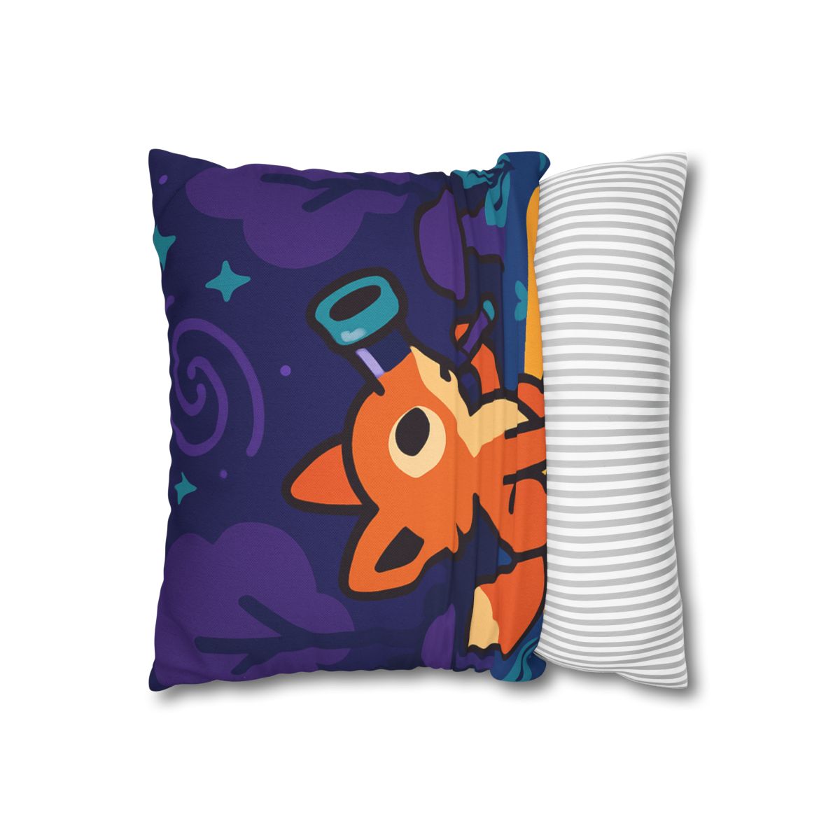 Nebula Forest Fox custom pillow cases