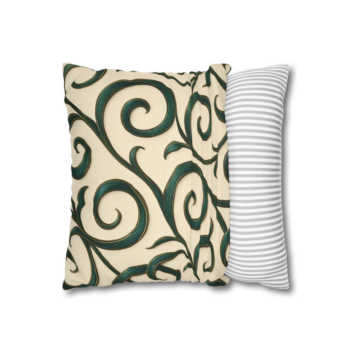 Vine Curl Ribbon Matrix stylish decorative pillowcases