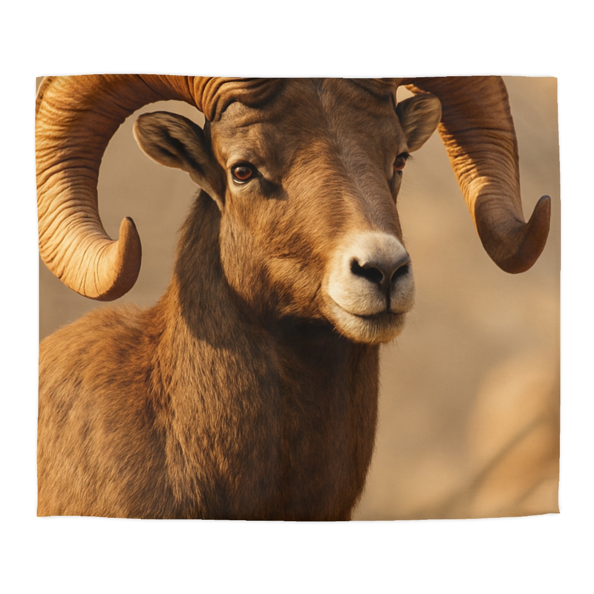 Canyon Echo Bighorn Sheep soft comforter duvets