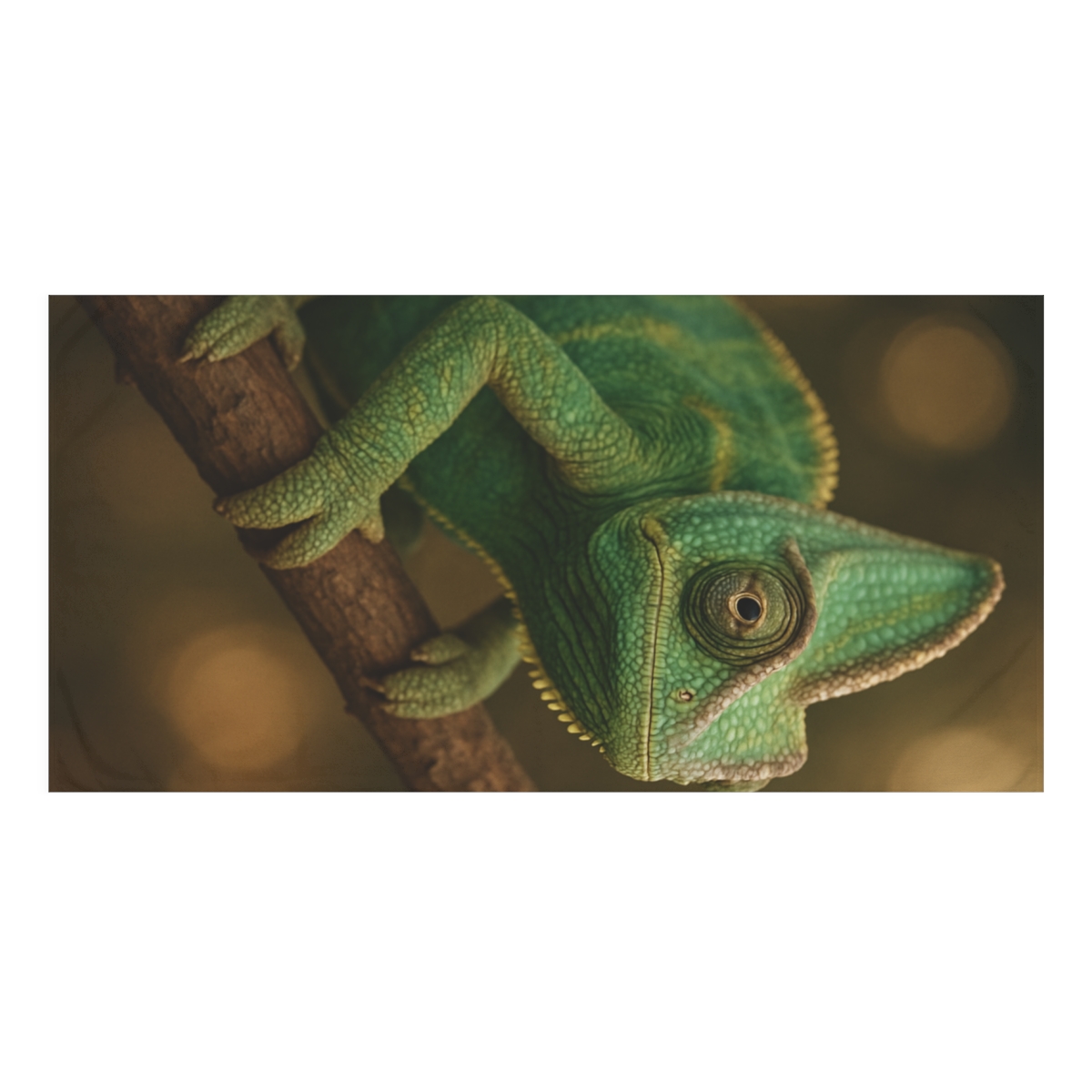Comet Tail Veiled Chameleon designer printed towels