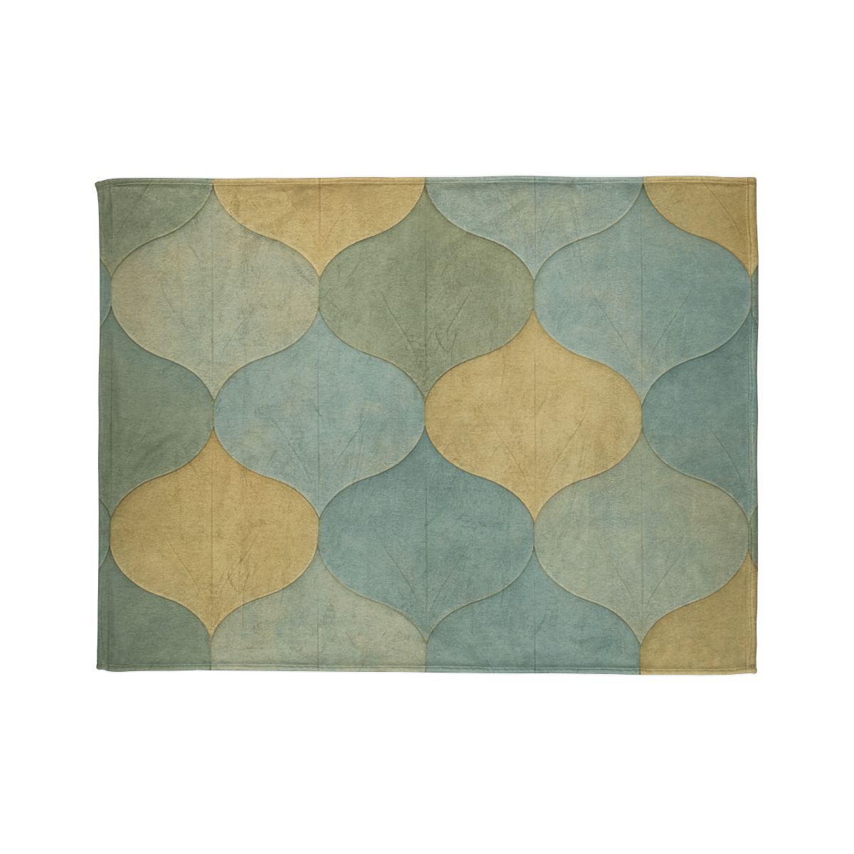 Petal Overlay Fresco designer printed blankets