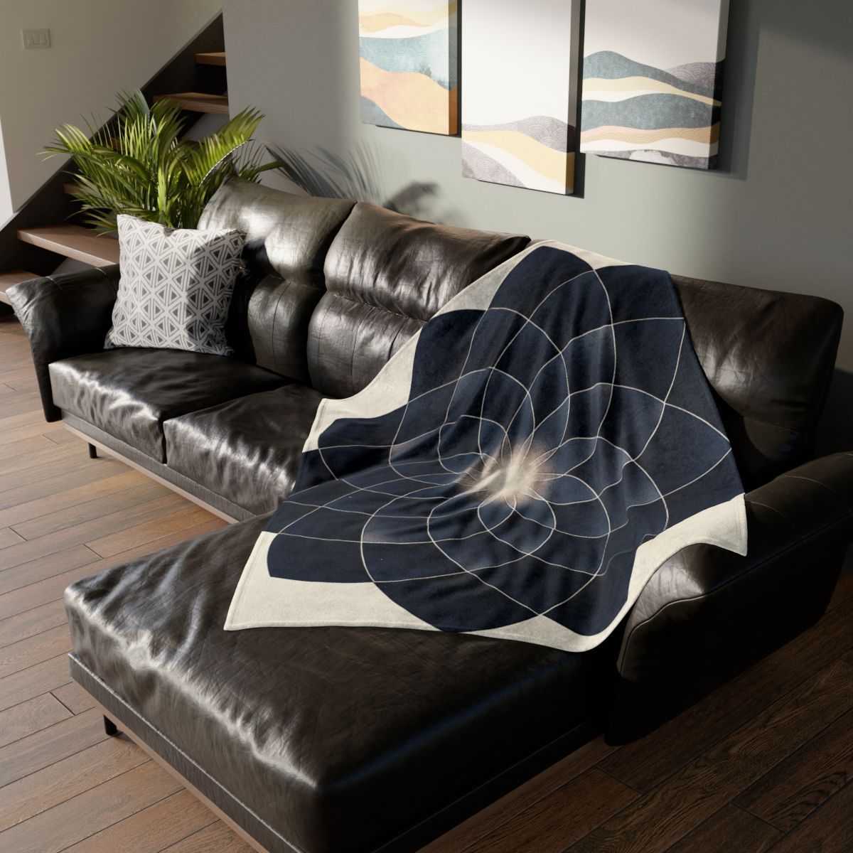 Petal Eclipse Rosette stylish throw blankets